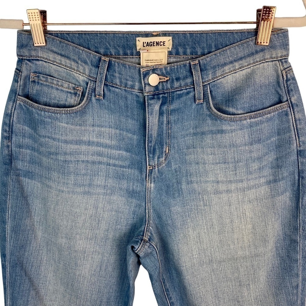 L’’AGENCE Bridget High Rise Straight Boyfriend Cut Jean Sz 24 - Picture 3 of 10